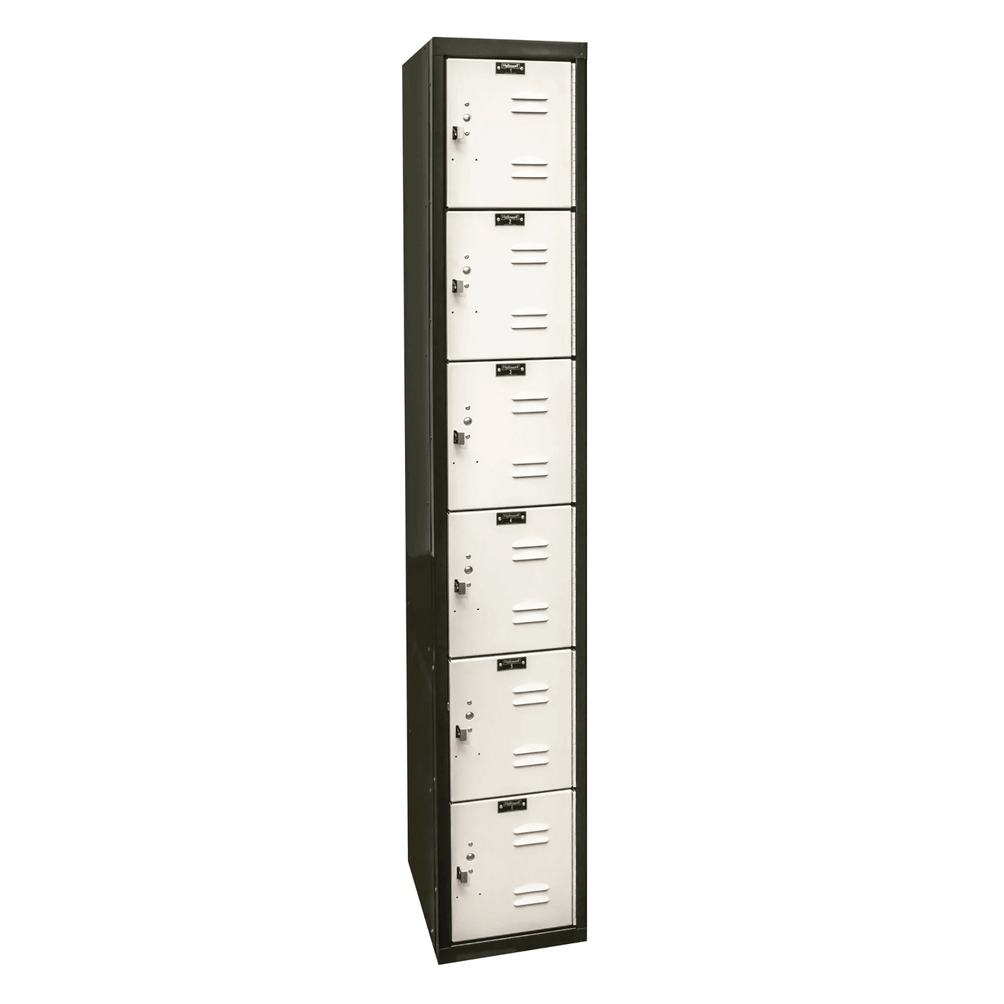 Hallowell Black Tie Steel Locker — 6 Tier, 1 Wide U1282-3MP YourLockerStore